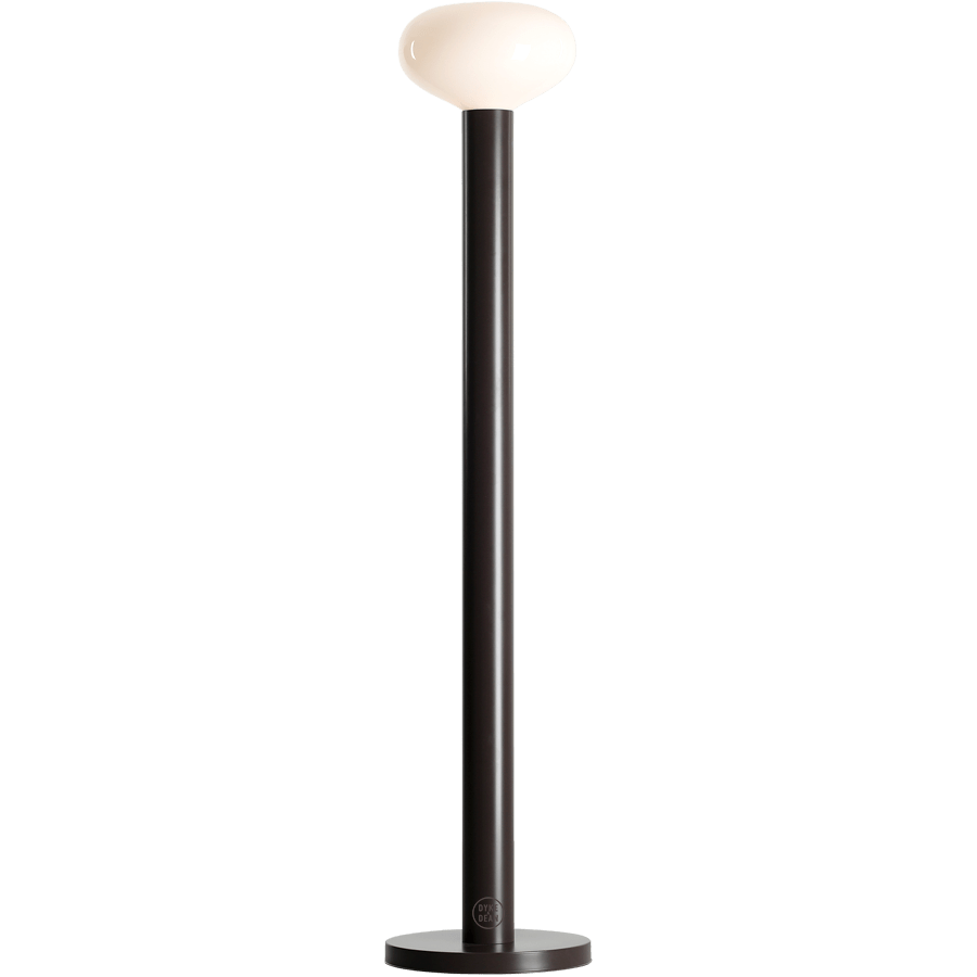 FLO OPAL GLASS ORB FLOOR LIGHT MOKKA - DYKE & DEAN