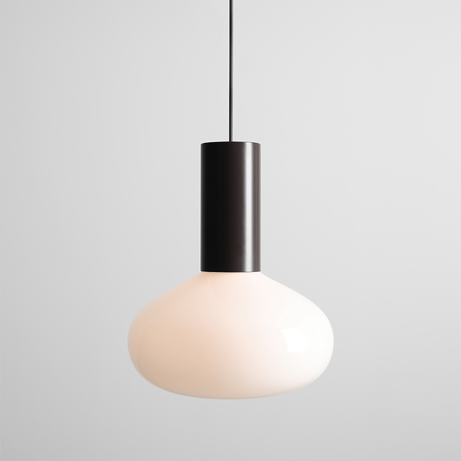 FLO OPAL GLASS ORB LARGE PENDANT LIGHT MOKKA - DYKE & DEAN