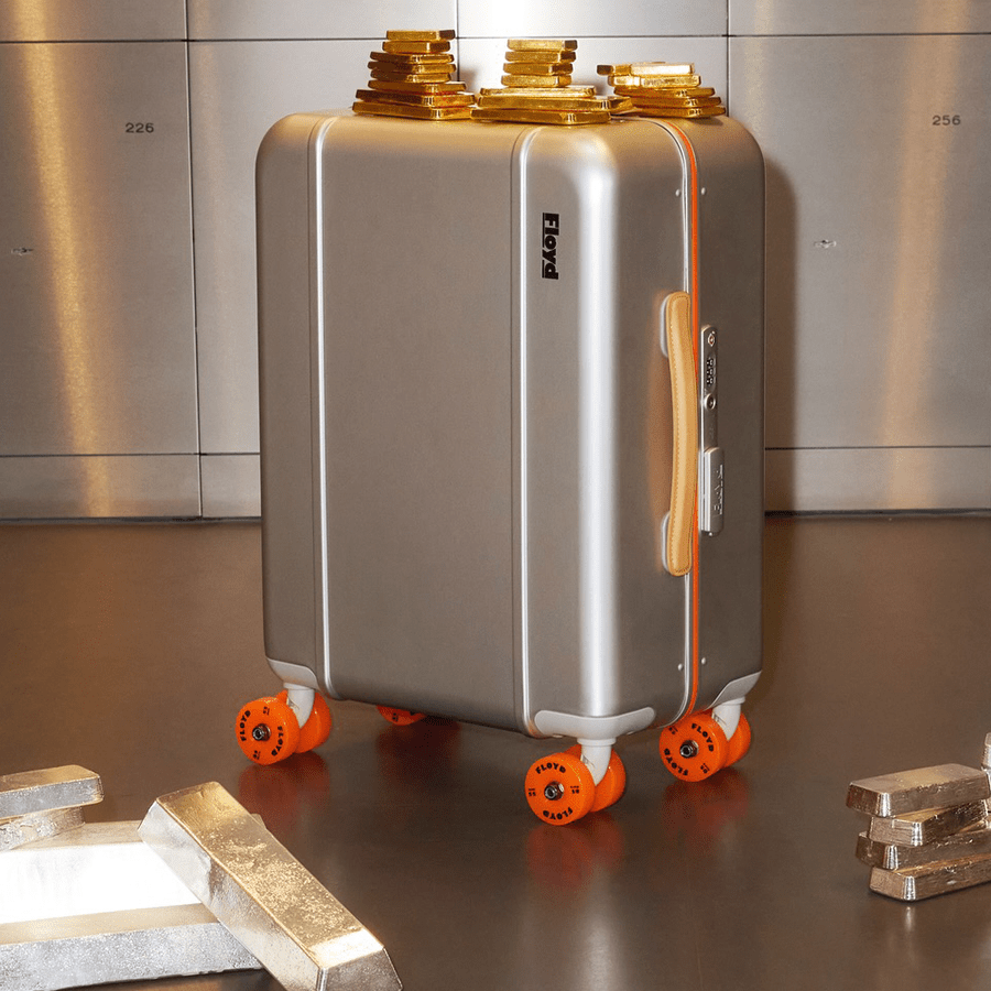 FLOYD CABIN TRAVEL CASE ALUMINIUM SILVERGLIDER - DYKE & DEAN