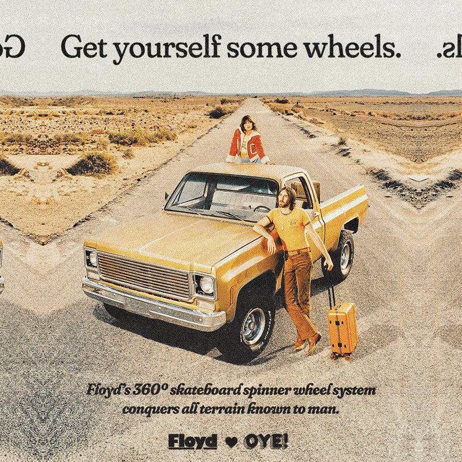 FLOYD CHECK IN TRAVEL CASE BRONCO BROWN - DYKE & DEAN