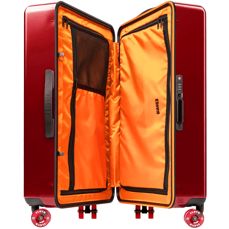 FLOYD CHECK IN TRAVEL CASE RED - DYKE & DEAN