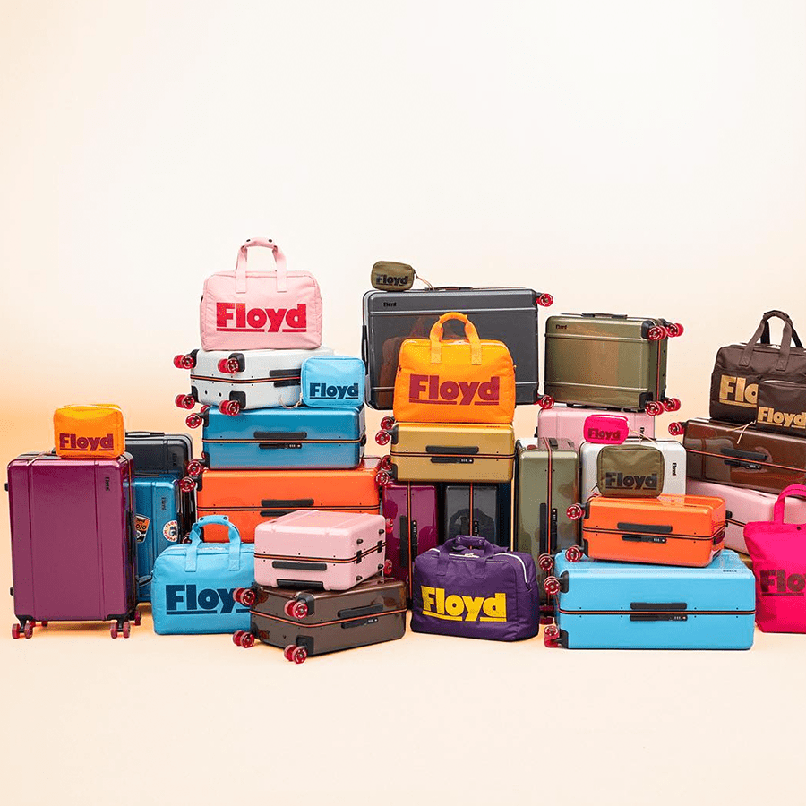 FLOYD SHOPPER BAG BAHIA RED - DYKE & DEAN