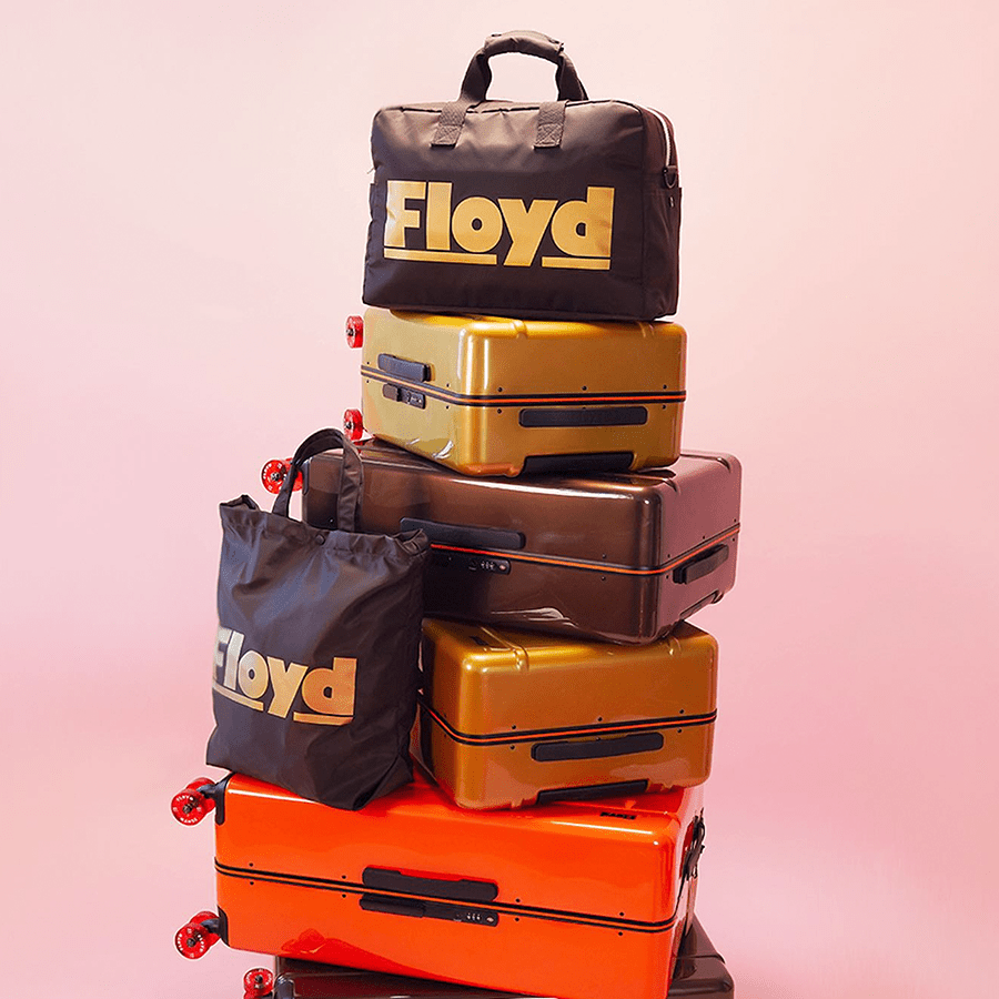 FLOYD SHOPPER BAG BAHIA RED - DYKE & DEAN