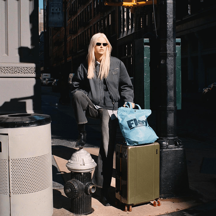 FLOYD SHOPPER BAG SKY BLUE - DYKE & DEAN