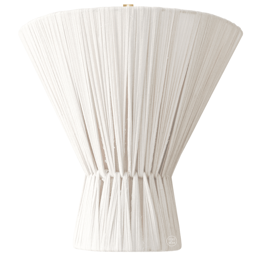 FLUME NATURAL LINEN CLOTH WALL LIGHT - DYKE & DEAN