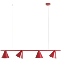 FORM CONE SHADE PENDANT BAR STRIP LIGHT RED WINE - DYKE & DEAN