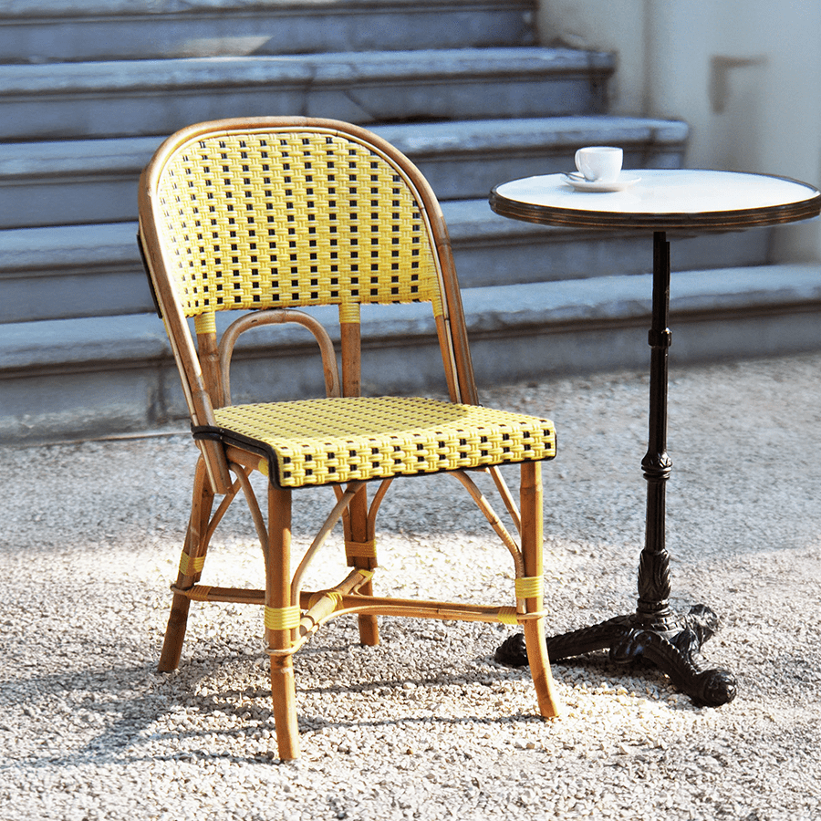 FRENCH BISTRO RATTAN CHAIR SQUARES - DYKE & DEAN