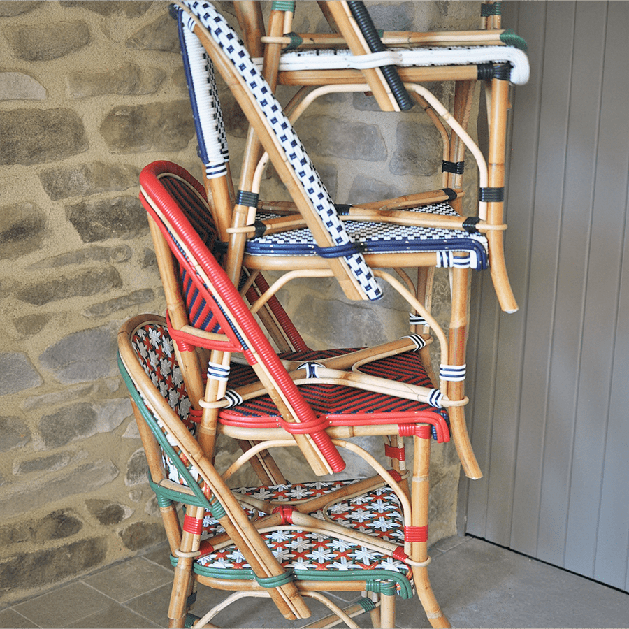 FRENCH BISTRO RATTAN CHAIR VERTICAL - DYKE & DEAN