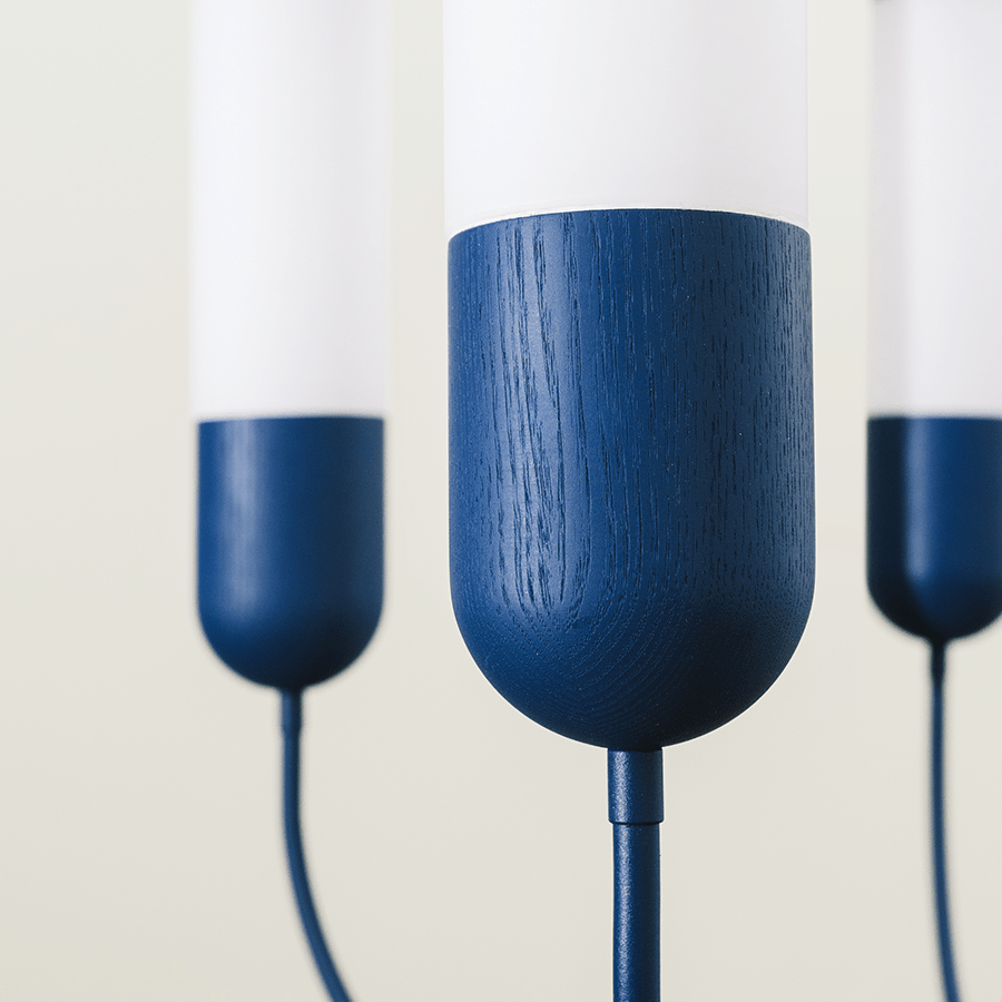 FUNSUI CHANDELIER FIXED CEILING LIGHT WHITE - DYKE & DEAN