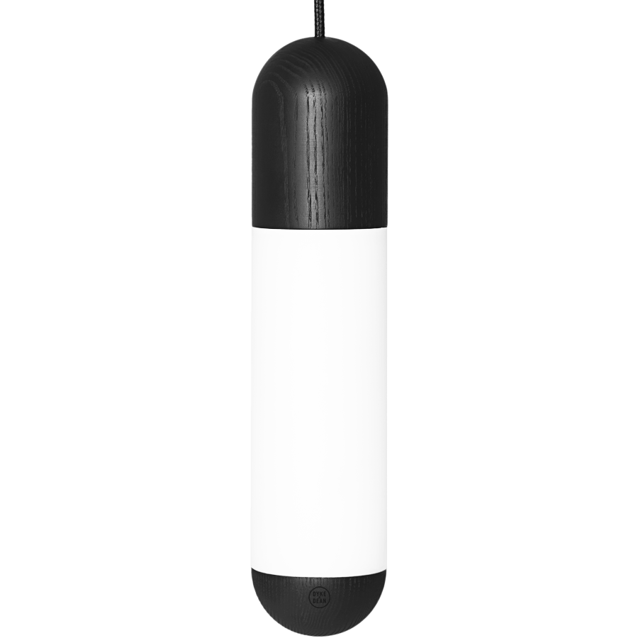FUNSUI PILL LIGHT TUBE SINGLE PENDANT BLACK - DYKE & DEAN