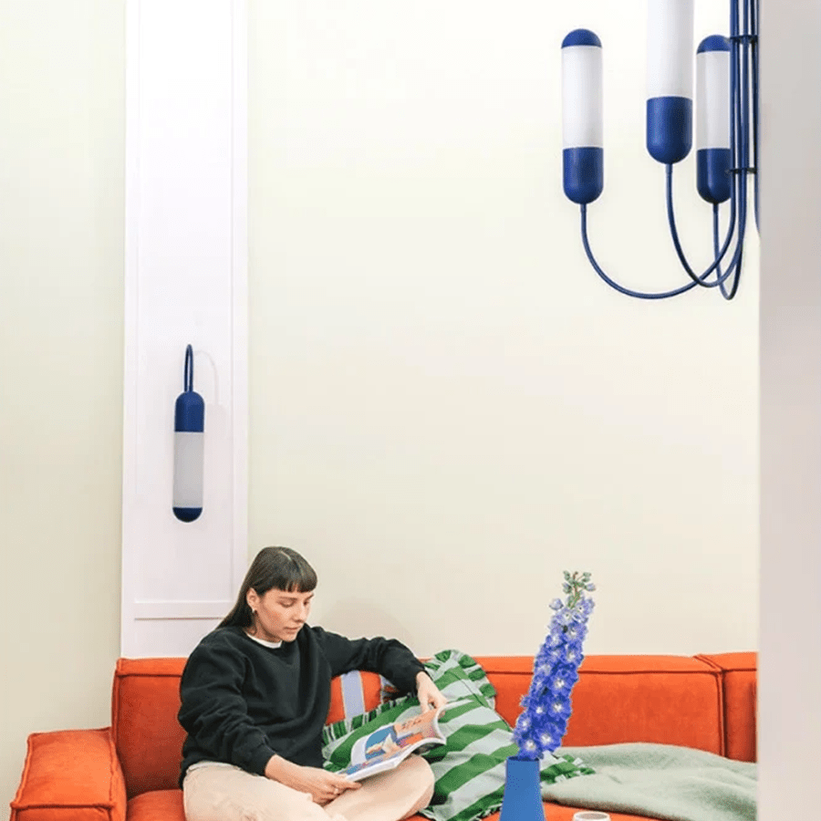 FUNSUI PILL WALL LIGHT TUBE WHITE - DYKE & DEAN