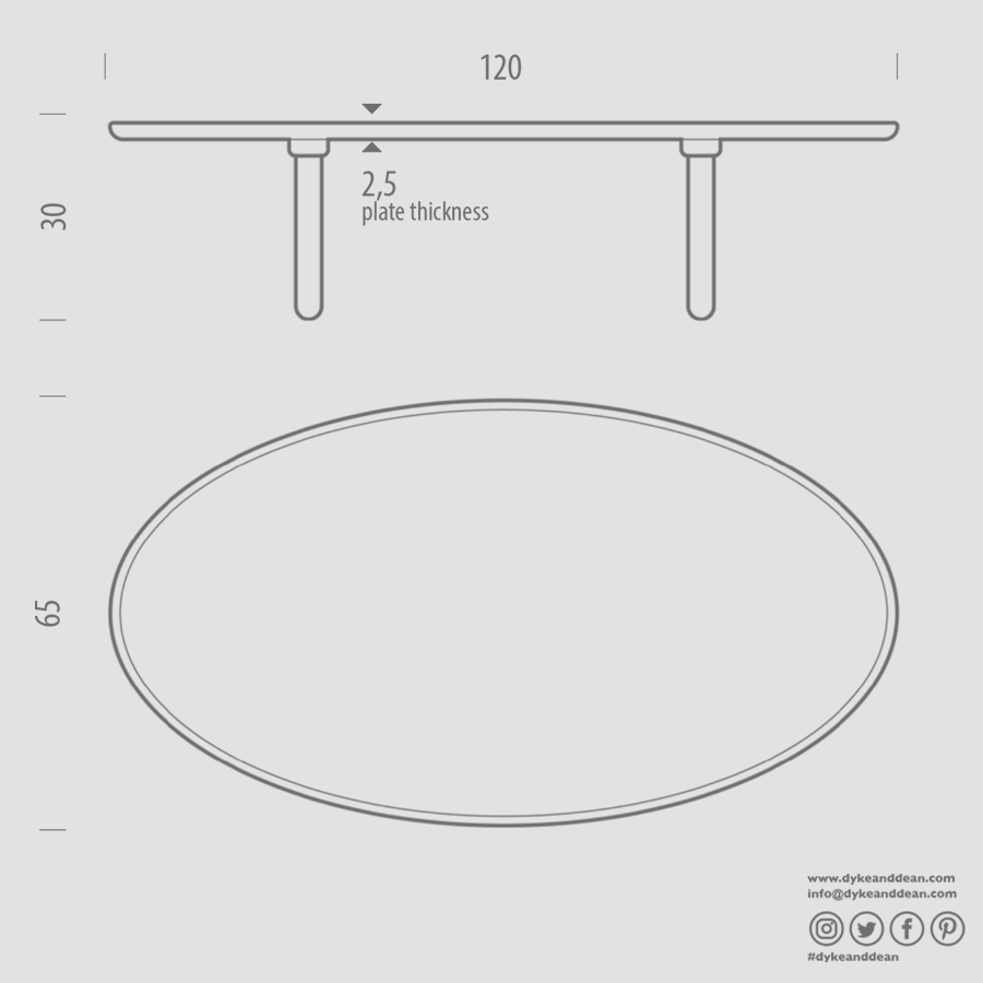 GAZZDA MU COFFEE TABLE 120CM - DYKE & DEAN