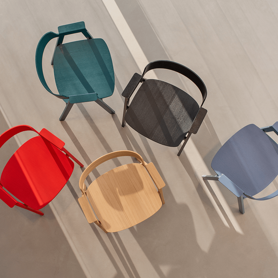 GAZZDA OAK FLIP CHAIR BLACK - DYKE & DEAN