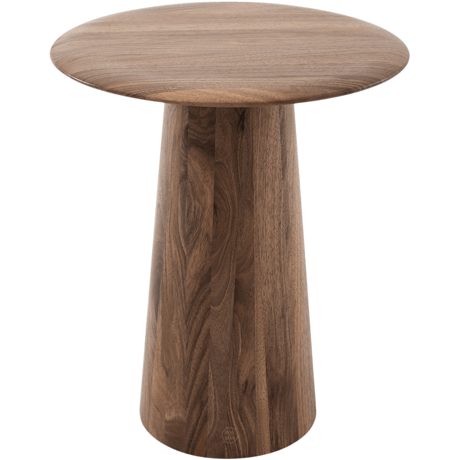 GAZZDA ROUND MUSHROOM TABLE 40 WALNUT - DYKE & DEAN