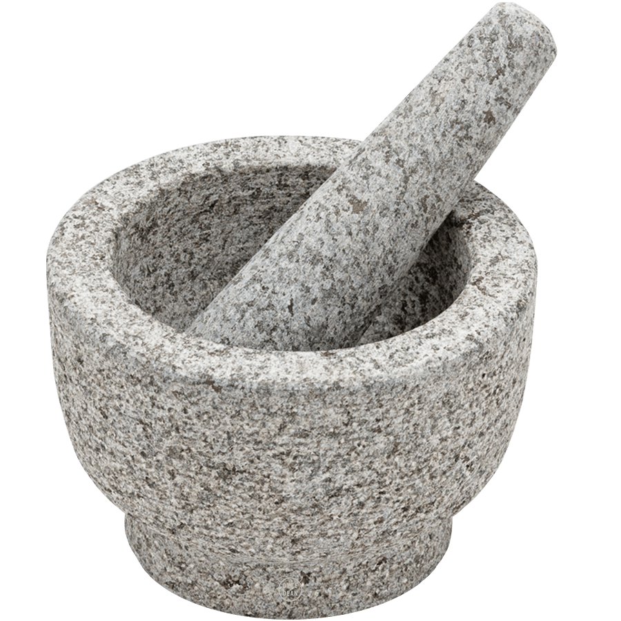GREY GRANITE MORTAR & PESTLE - DYKE & DEAN
