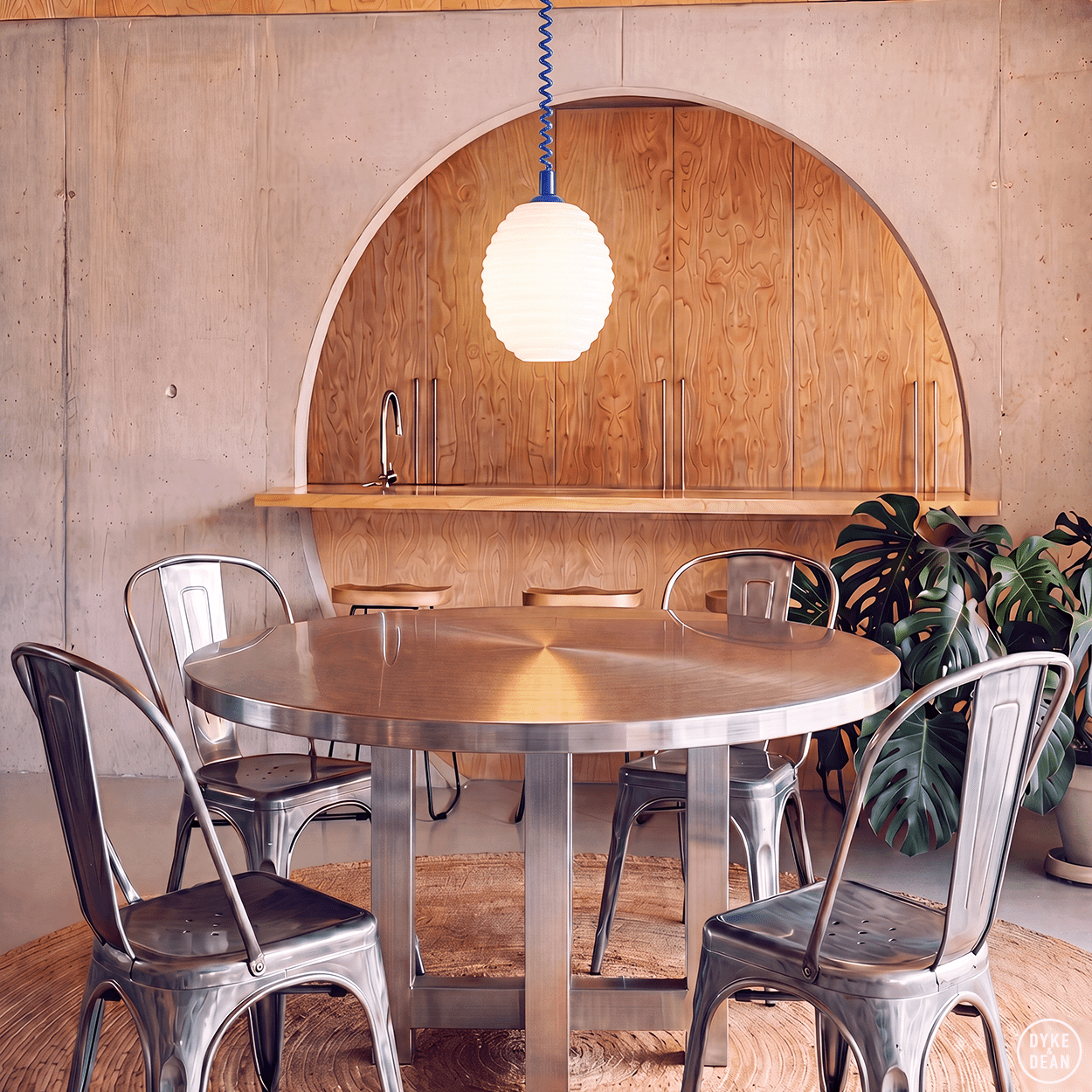 HIVE OPALINE RETRACTABLE CORD LIGHT - DYKE & DEAN