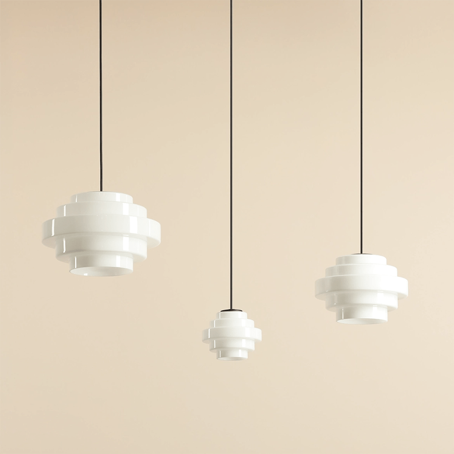 JELLY PENDANT LIGHT WHITE 140 SMALL - DYKE & DEAN