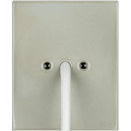 KATY PATY PORCELAIN PLATE WALL CABLE GLAND SOCKET GREY GREEN - DYKE & DEAN