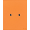 KATY PATY PORCELAIN PLATE WALL END SOCKET CARROT - DYKE & DEAN