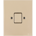 KATY PATY PORCELAIN PLATE WALL LIGHT SWITCH FAT BUTTON SAND - DYKE & DEAN