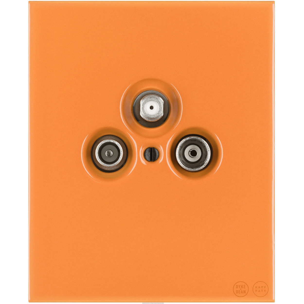 KATY PATY PORCELAIN PLATE WALL SOCKET TV ANTENNA CARROT - DYKE & DEAN