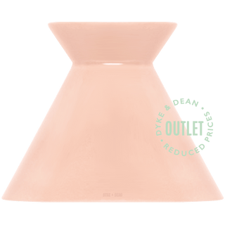 KIRO CERAMIC LARGE SALMON PINK WALL LIGHT OUTLET - DYKE & DEAN