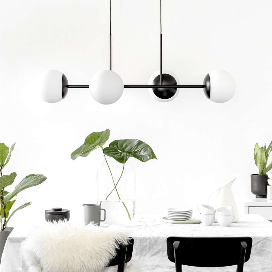 KOP WATERPROOF HANGING CEILING LIGHT BLACK - DYKE & DEAN