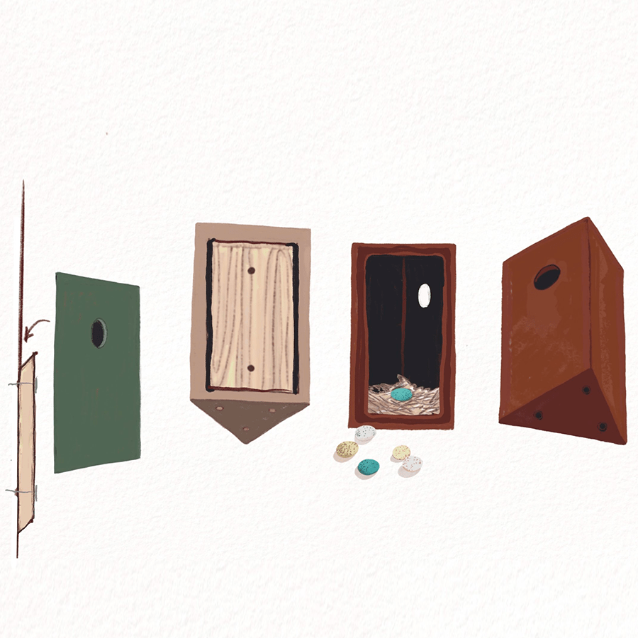 KOTI B PIDAT BIRDHOUSE MOSS GREEN - DYKE & DEAN