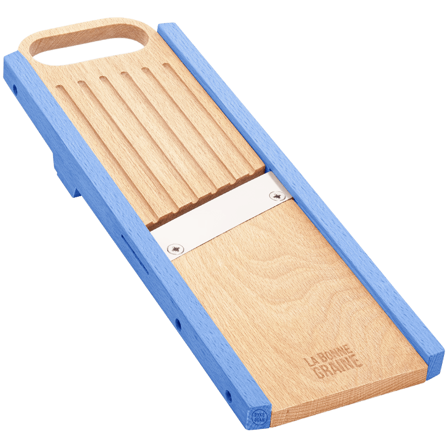 LA BONNE GRAINE WOODEN MANDOLIN KNIFE BLUE - DYKE & DEAN