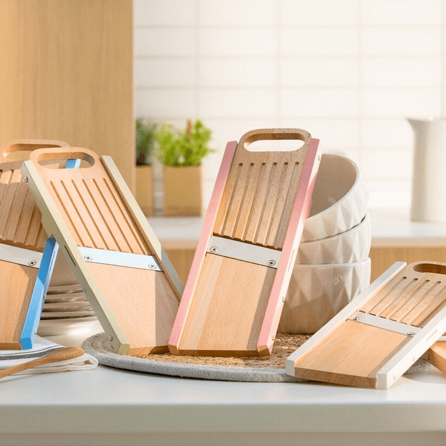 LA BONNE GRAINE WOODEN MANDOLIN KNIFE GREEN - DYKE & DEAN