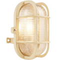 LIGHT BEIGE OVAL BULKHEAD - DYKE & DEAN