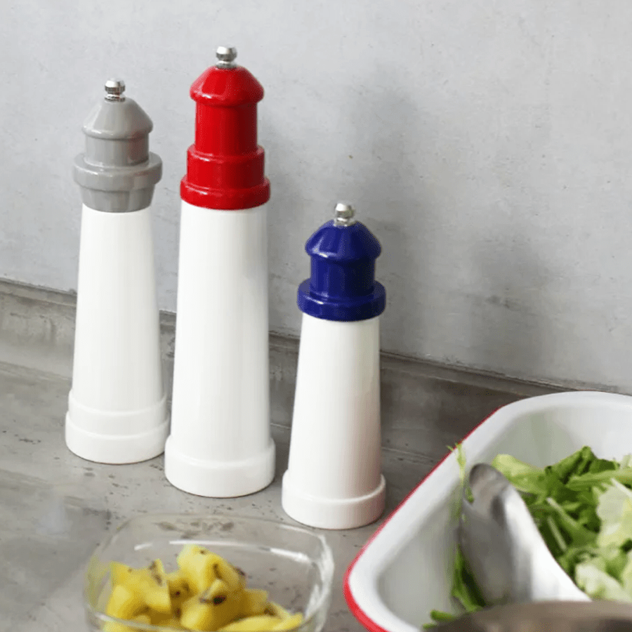 LIGHTHOUSE SALT & PEPPER GRINDER RED - DYKE & DEAN