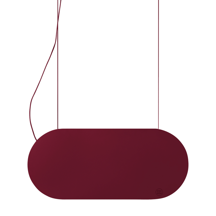 MALUMI A SUSPENSION PENDANT LIGHT BURGUNDY - DYKE & DEAN