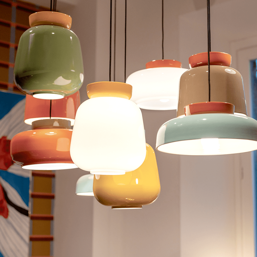 MARACANÀ CERAMIC PENDANT SHADE LAMP - DYKE & DEAN