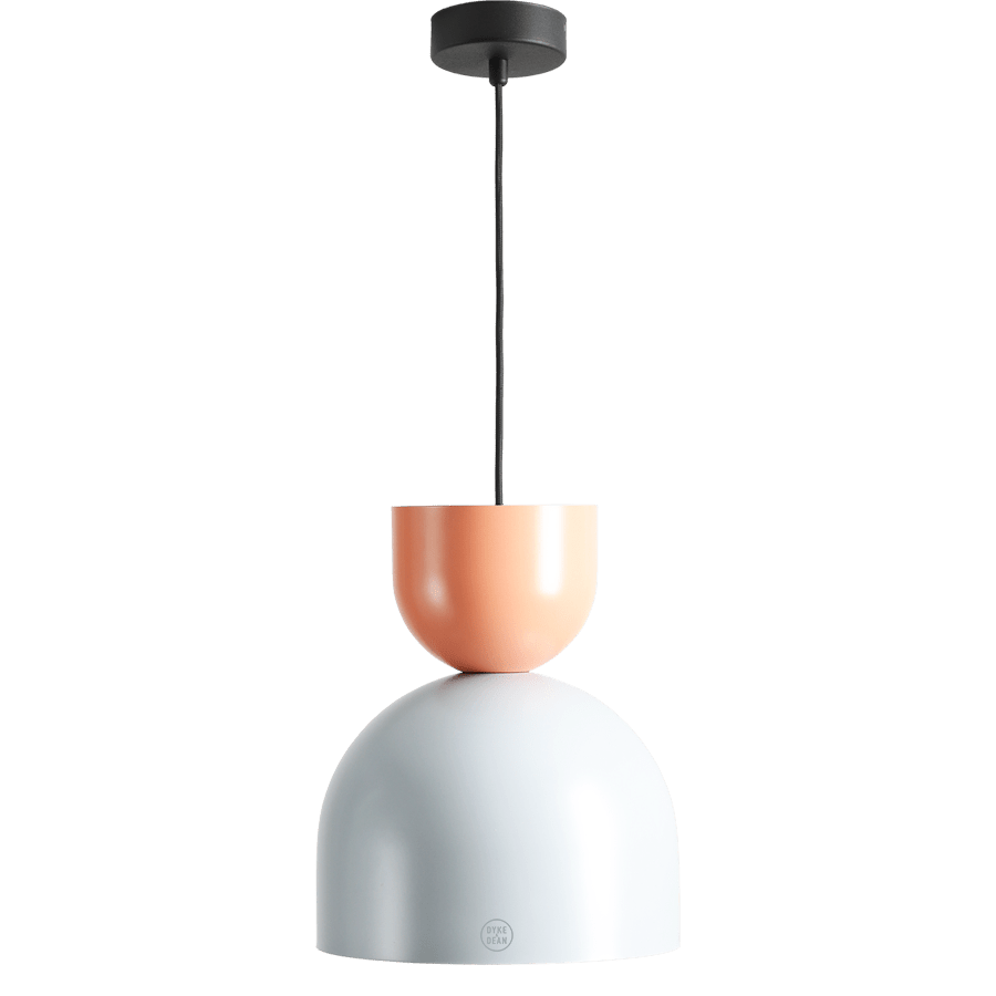 MODULAR PENDANT DARK GREY & CORAL - DYKE & DEAN