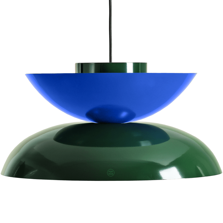 MODULAR PENDANT LIGHT DEEP GREEN & COBALT - DYKE & DEAN