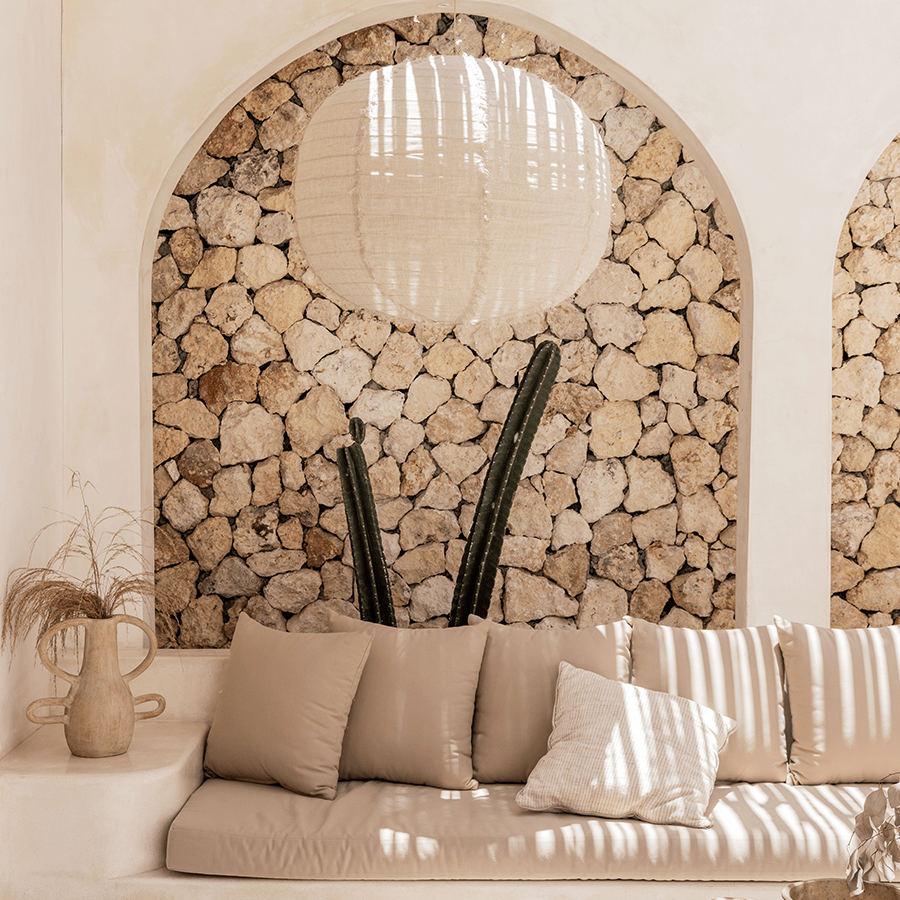 MOLA LINEN LIGHT SHADE 60CM - DYKE & DEAN