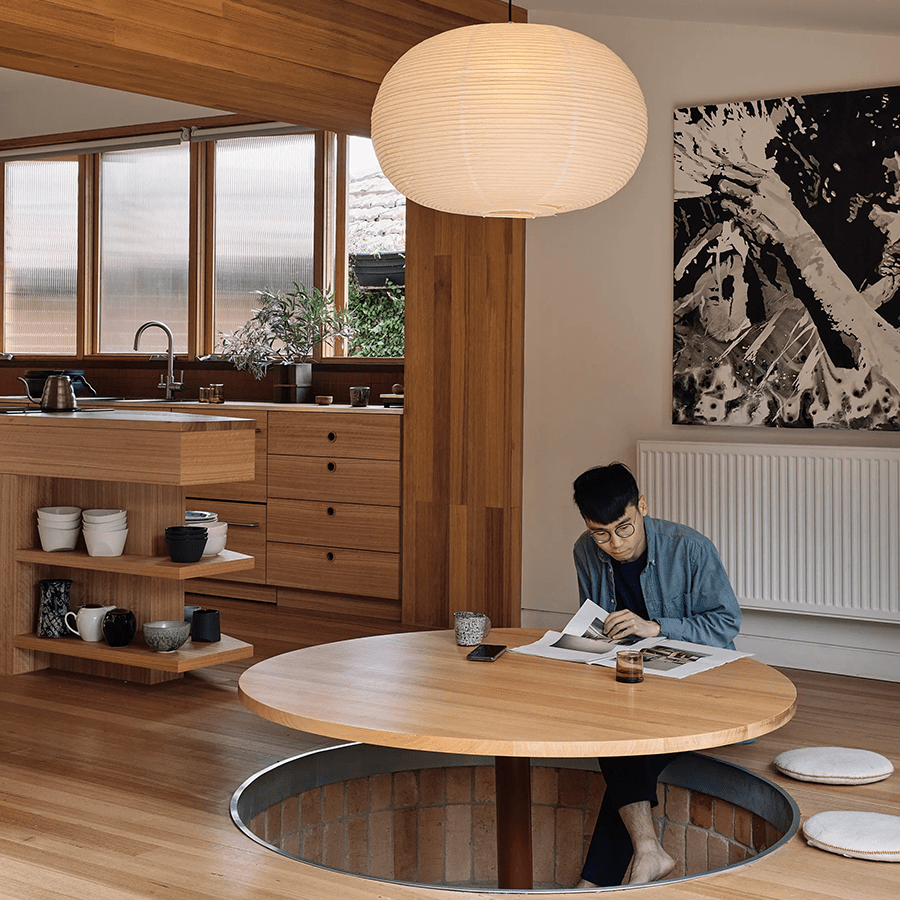 MOLA LINEN LIGHT SHADE 80CM - DYKE & DEAN