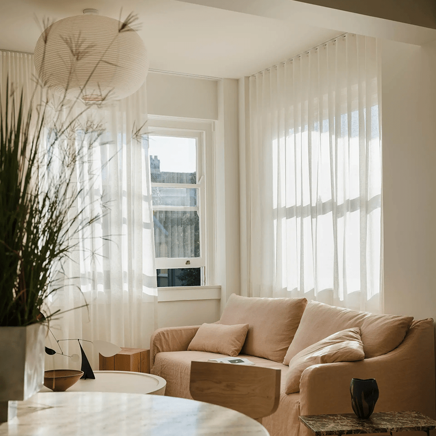 MOLA LINEN LIGHT SHADE 80CM - DYKE & DEAN