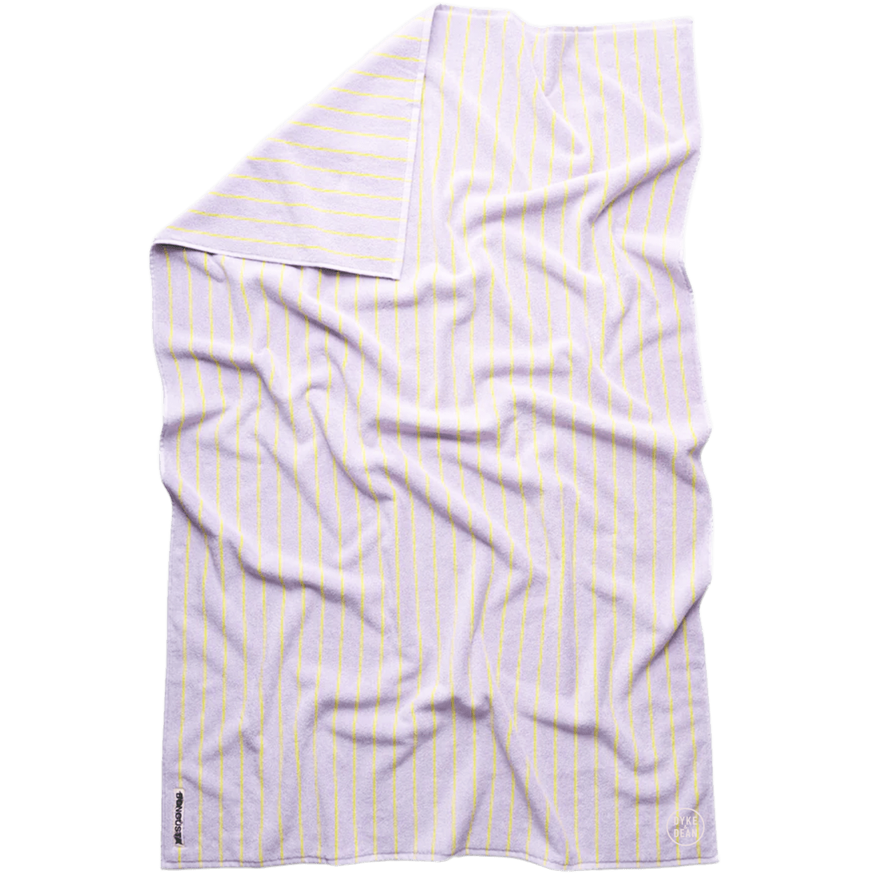 NARAM BATH TOWELS LILAC & NEON YELLOW - DYKE & DEAN