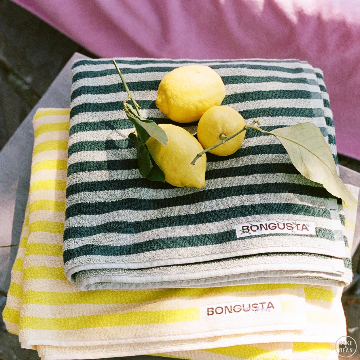 NARAM BATH TOWELS SEA FOAM & DEEP TEAL - DYKE & DEAN