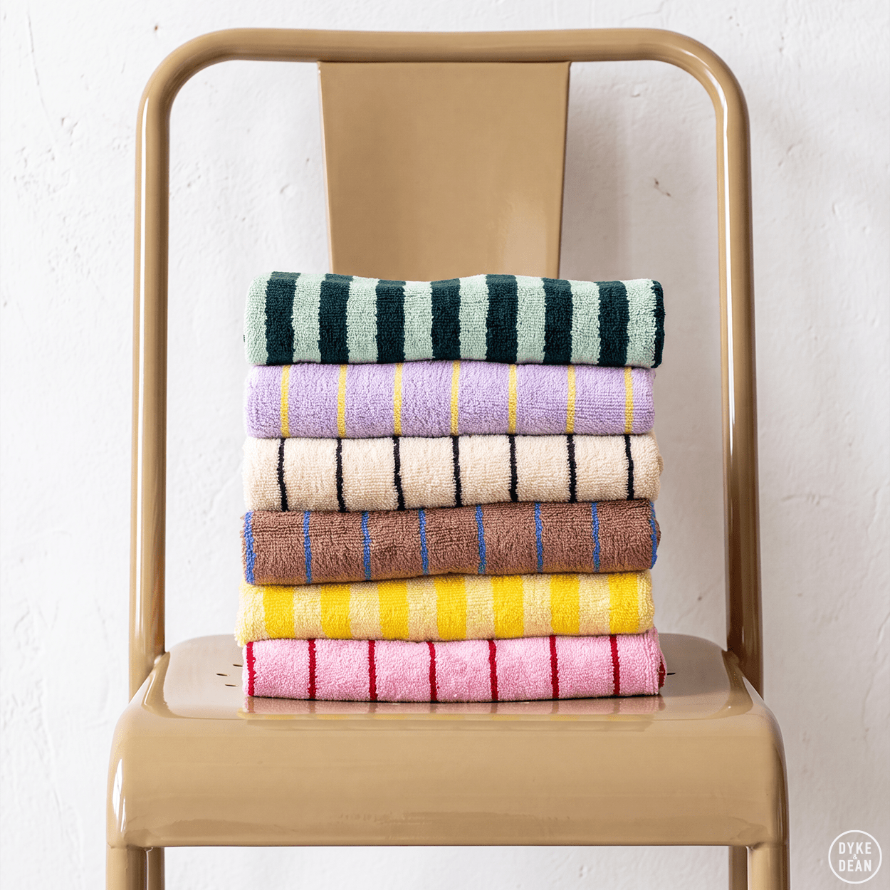 NARAM BATH TOWELS SEA FOAM & DEEP TEAL - DYKE & DEAN