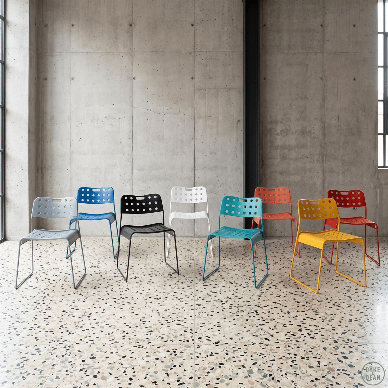 OMKSTAK. 1965 CHAIR WHITE - DYKE & DEAN