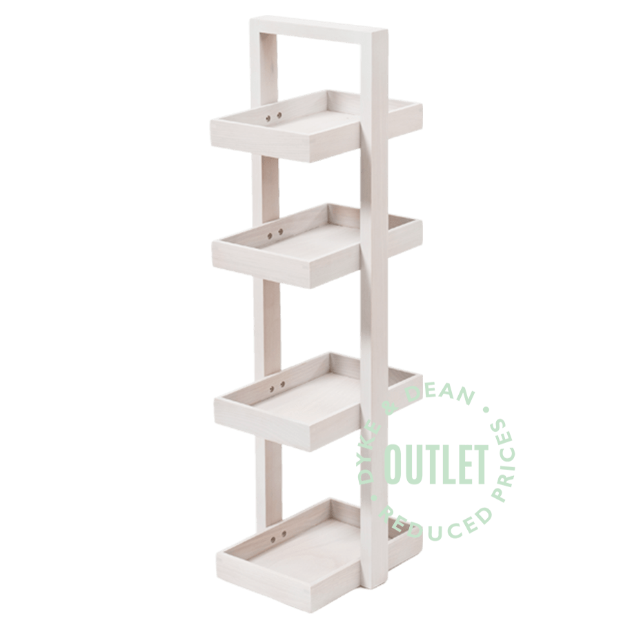 OYSTER WHITE BATHROOM CADDY OUTLET - DYKE & DEAN