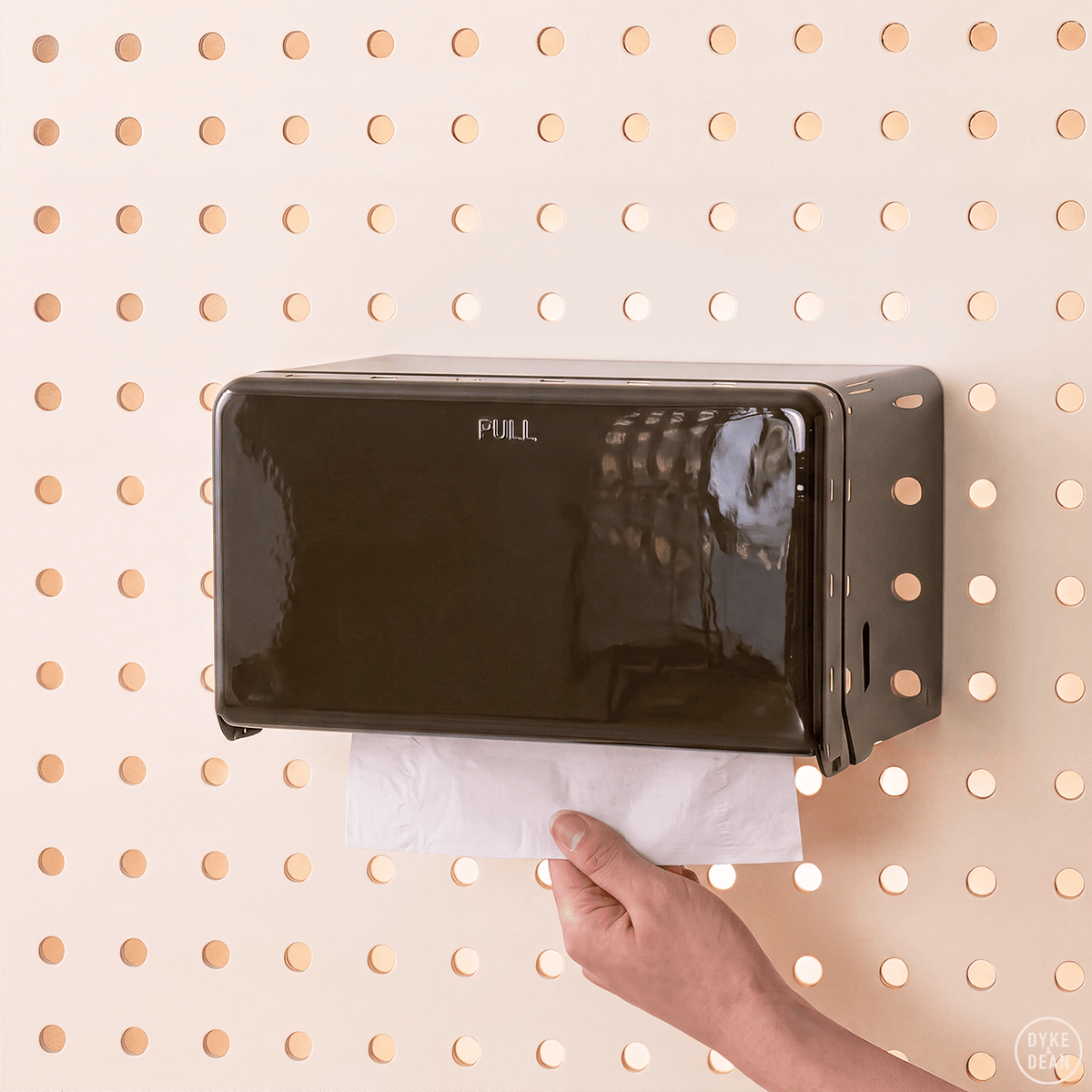 PAPER ROLL & TISSUE DISPENSER BROWN - DYKE & DEAN