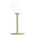 PINNE OPAL GLASS GLOBE SMALL TABLE LIGHT KHAKI - DYKE & DEAN