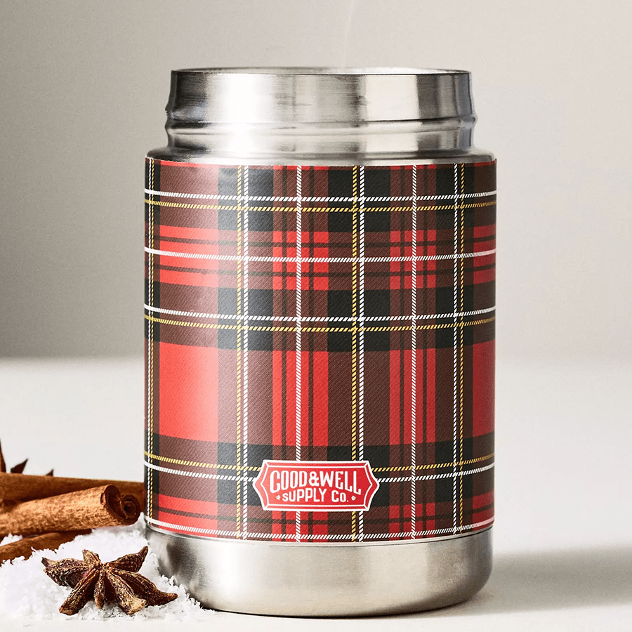 PLAID VINTAGE CANTEEN CANDLE AROUND THE FIRE - DYKE & DEAN