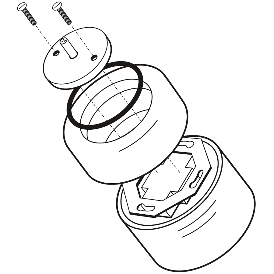 PORCELAIN KATY PATY COLONA ROUND SURFACE MOUNTED CABLE GLAND SOCKET GREY GREEN - DYKE & DEAN