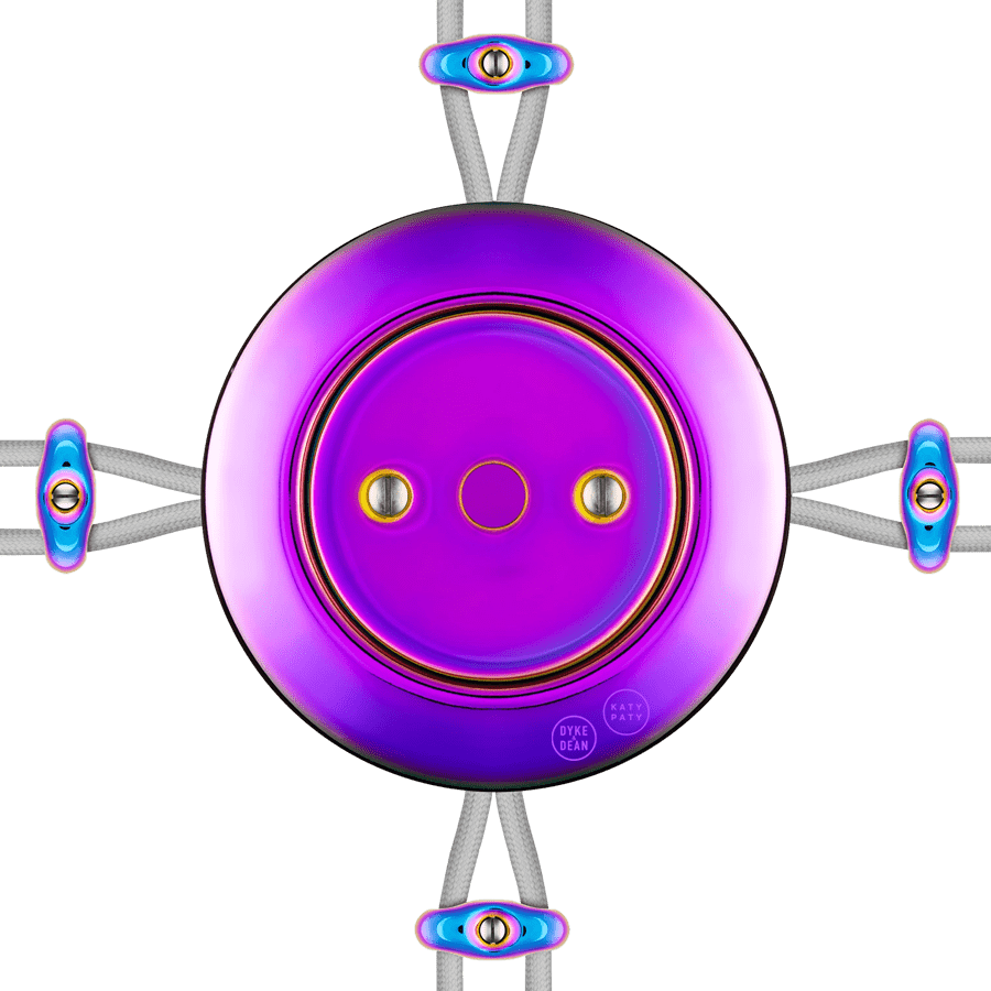 PORCELAIN KATY PATY COLONA ROUND SURFACE MOUNTED JUNCTION BOX VIOLEDO - DYKE & DEAN