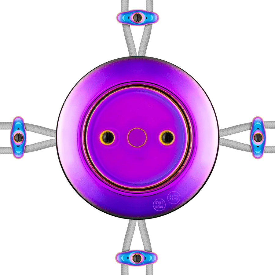 PORCELAIN KATY PATY COLONA ROUND SURFACE MOUNTED JUNCTION BOX VIOLEDO - DYKE & DEAN